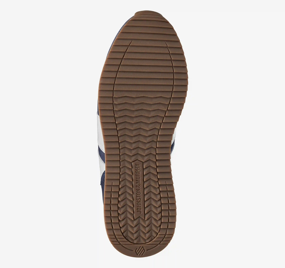 Morgan U-Throat Jogger - Navy Nubuck/White Croc-Embossed Full-Grain Leather