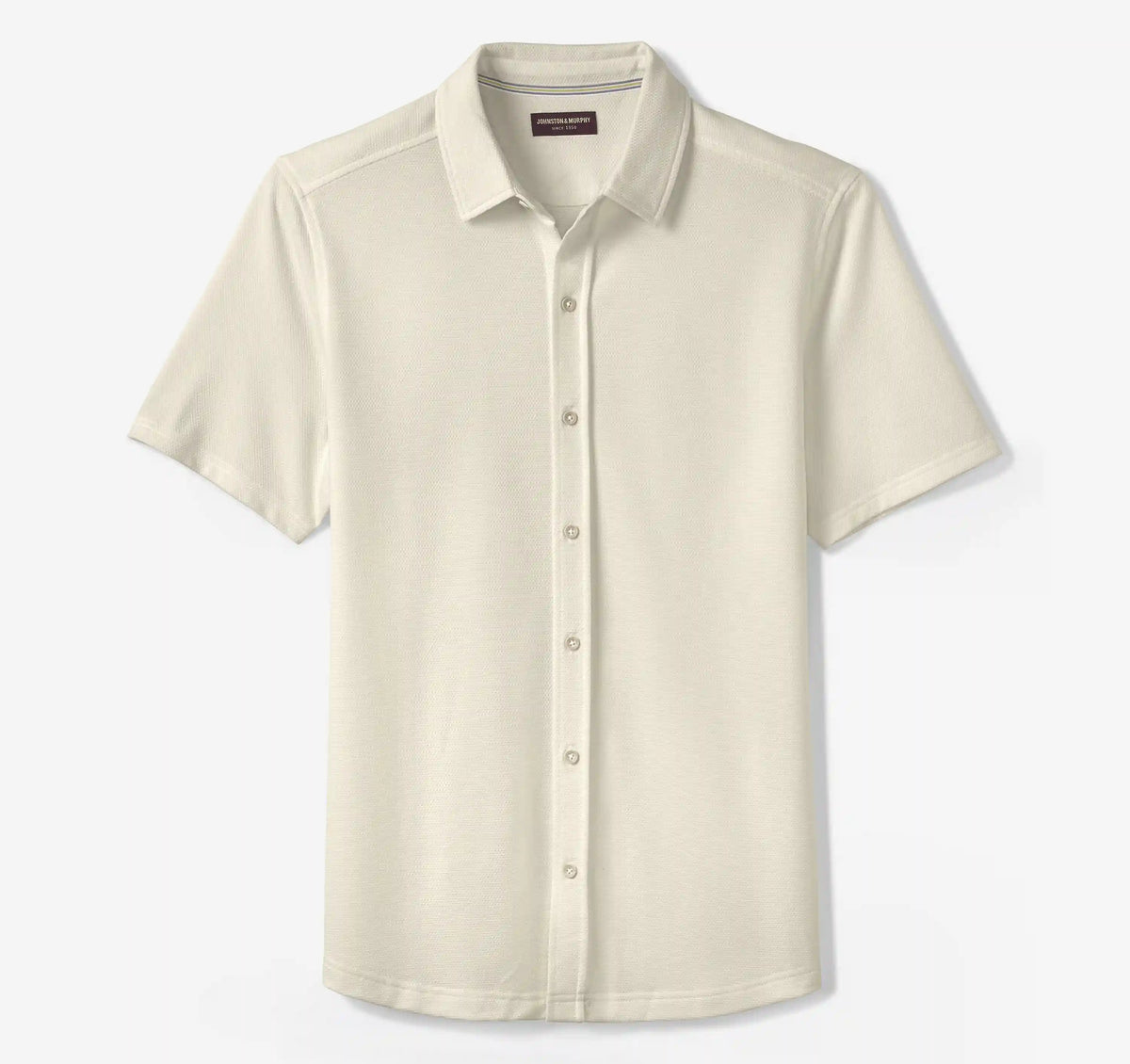 Bennett Short-Sleeve Shirt - White Honeycomb
