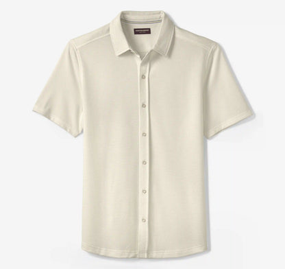 Bennett Short-Sleeve Shirt - White Honeycomb