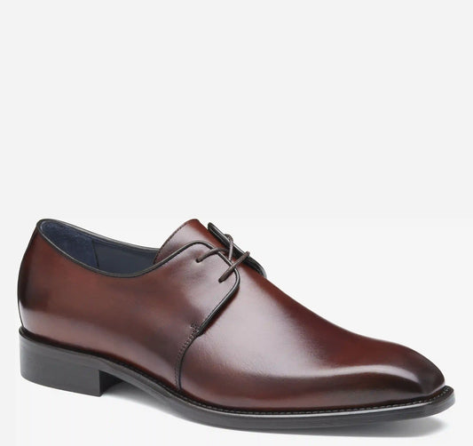 Larson 2-Eye Plain Toe - Mahogany Italian Calfskin