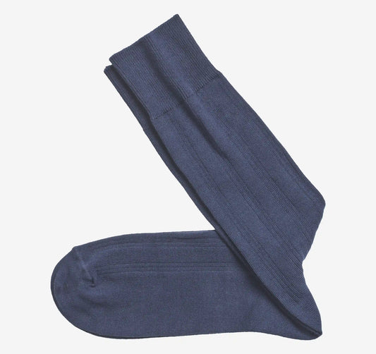 Ribbed Socks - Navy
