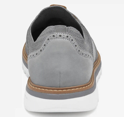 Braydon Knit Saddle - Gray Knit/Nubuck