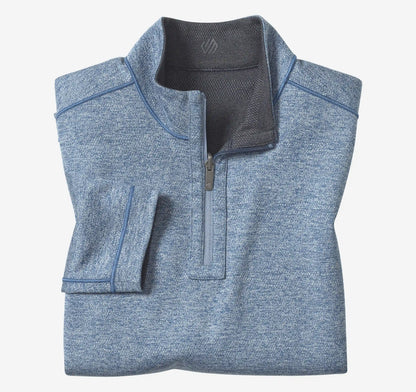 XC+™ Fusion Reversible Quarter-Zip - Navy/Light Blue