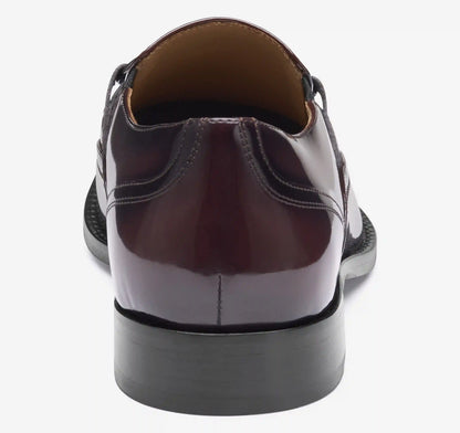 Richland Plain Toe Bit Loafer - Burgundy Brush-Off Leather
