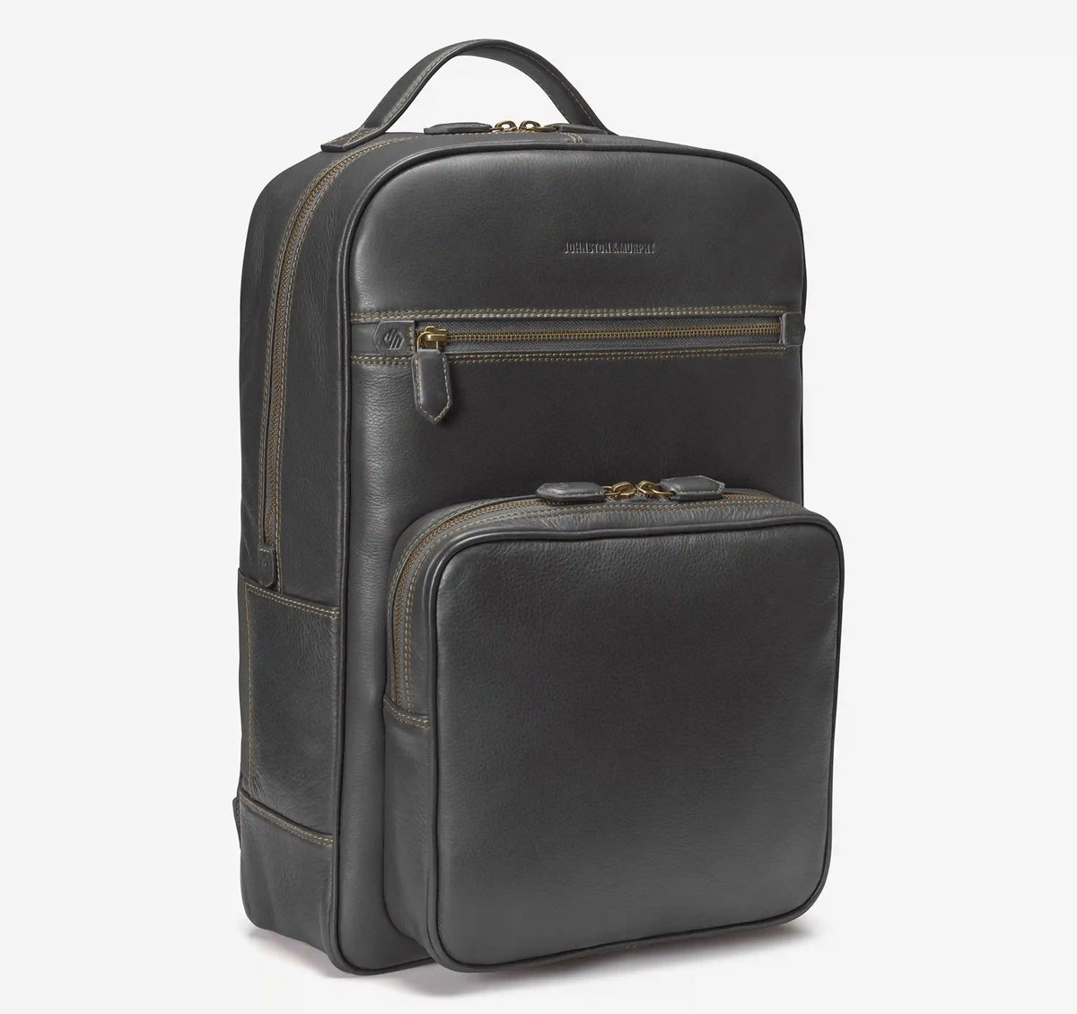 Rhodes Backpack - Black Pebbled Leather