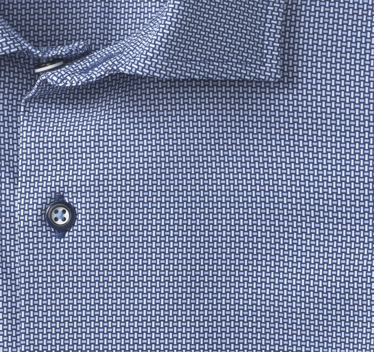 XC+™ Motion Long-Sleeve Dress Knit Shirt - Navy Basketweave