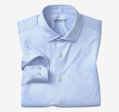 XC Flex® Ascend Long-Sleeve Shirt - Light Blue Birdseye