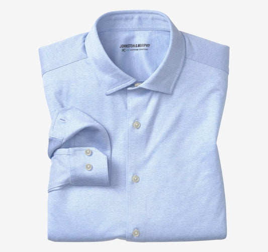 XC Flex® Ascend Long-Sleeve Shirt - Light Blue Birdseye