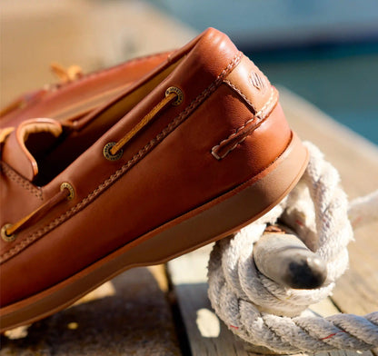 Monaco 2-Eye Boat Shoe - Tan Glove Leather