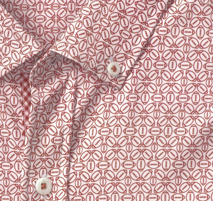 Game Day XC+™ Long-Sleeve Football Print Shirt - Red