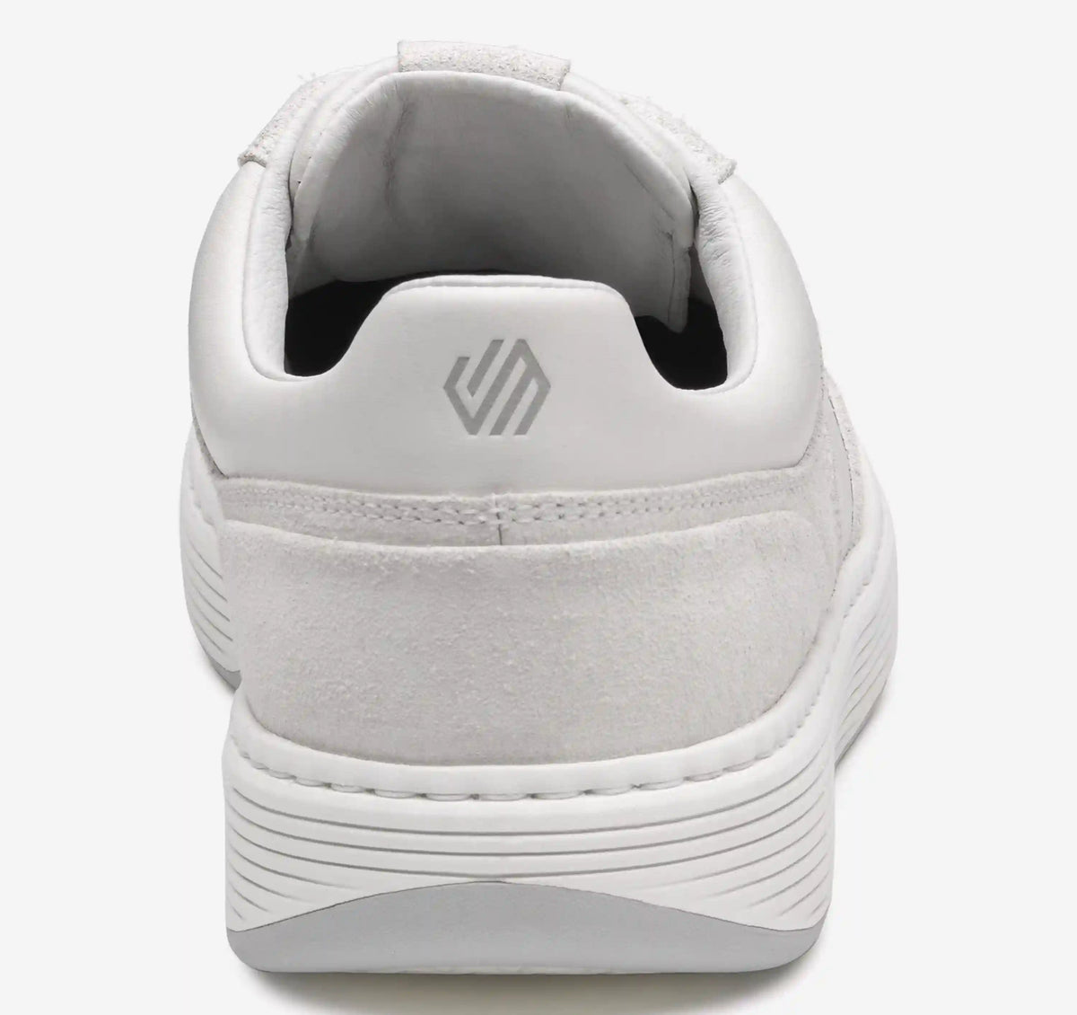 Dawson Moc Toe U-Throat - White Suede/Full-Grain Leather