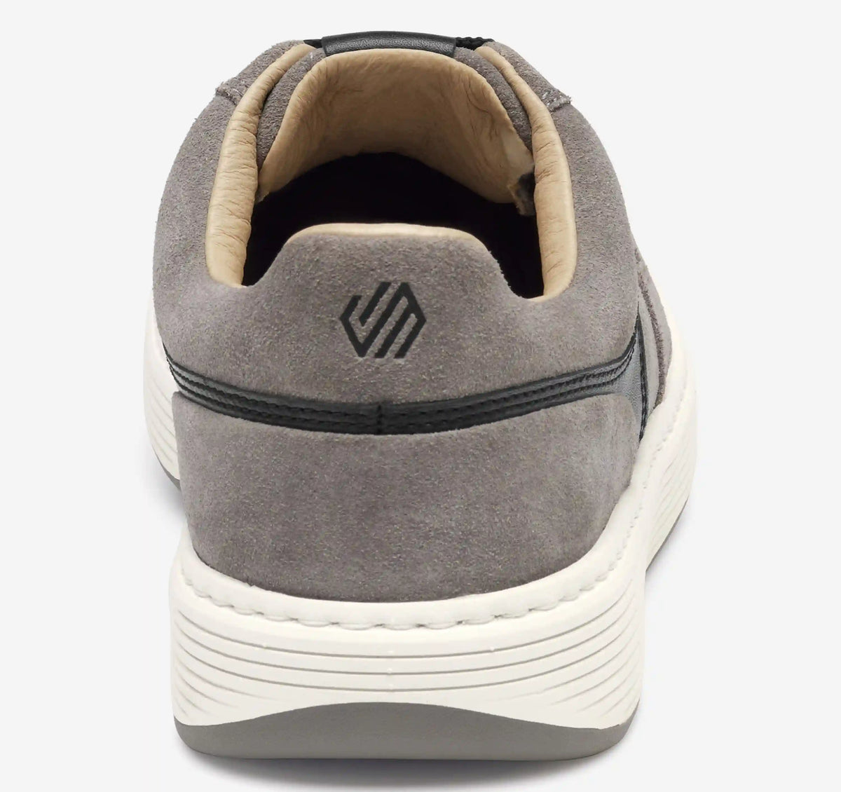 Dawson Moc Toe U-Throat - Gray Suede/Black Full-Grain Leather