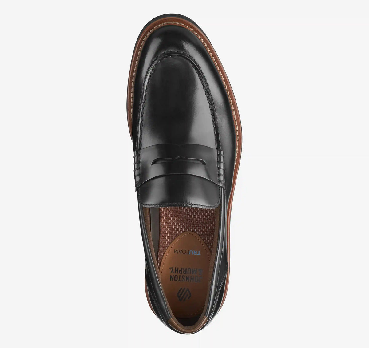 Tyson Dress Penny Loafer - Black Full-Grain Leather