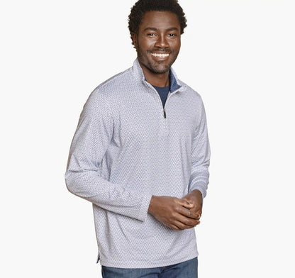 Game Day XC+™ Goal Post Print Quarter-Zip - Navy