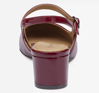 Sienna Mary Jane Slingback - Red Patent Leather