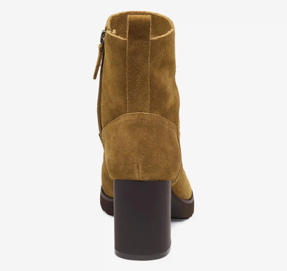 Izzie Bootie - Whiskey Waterproof Suede