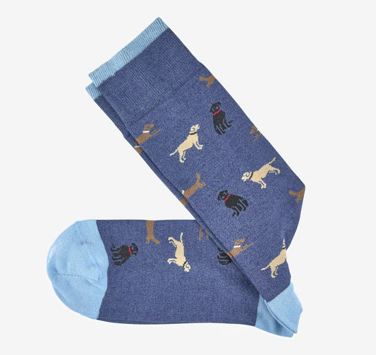 Novelty Socks - Denim Labrador