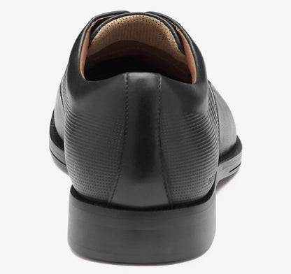 XC+™ Copley Plain Toe - Black Embossed Waterproof Full Grain Leather