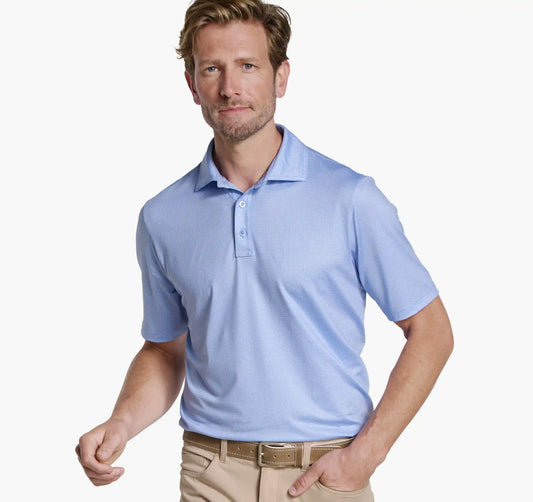 XC+™ Ace Performance Polo - Light Blue/White Gingham