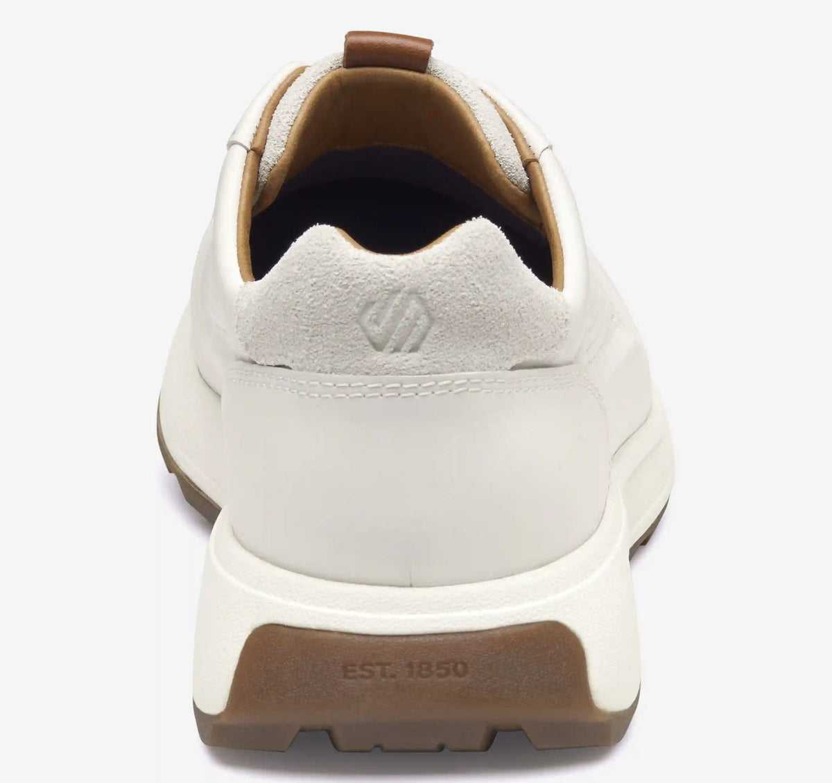 Douglas U-Throat Jogger - White Full-Grain Leather