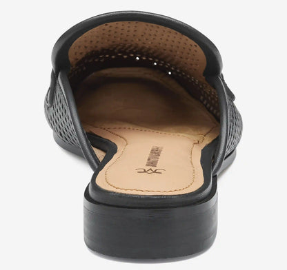 Ali Perfed Bit Mule - Black Glove Leather