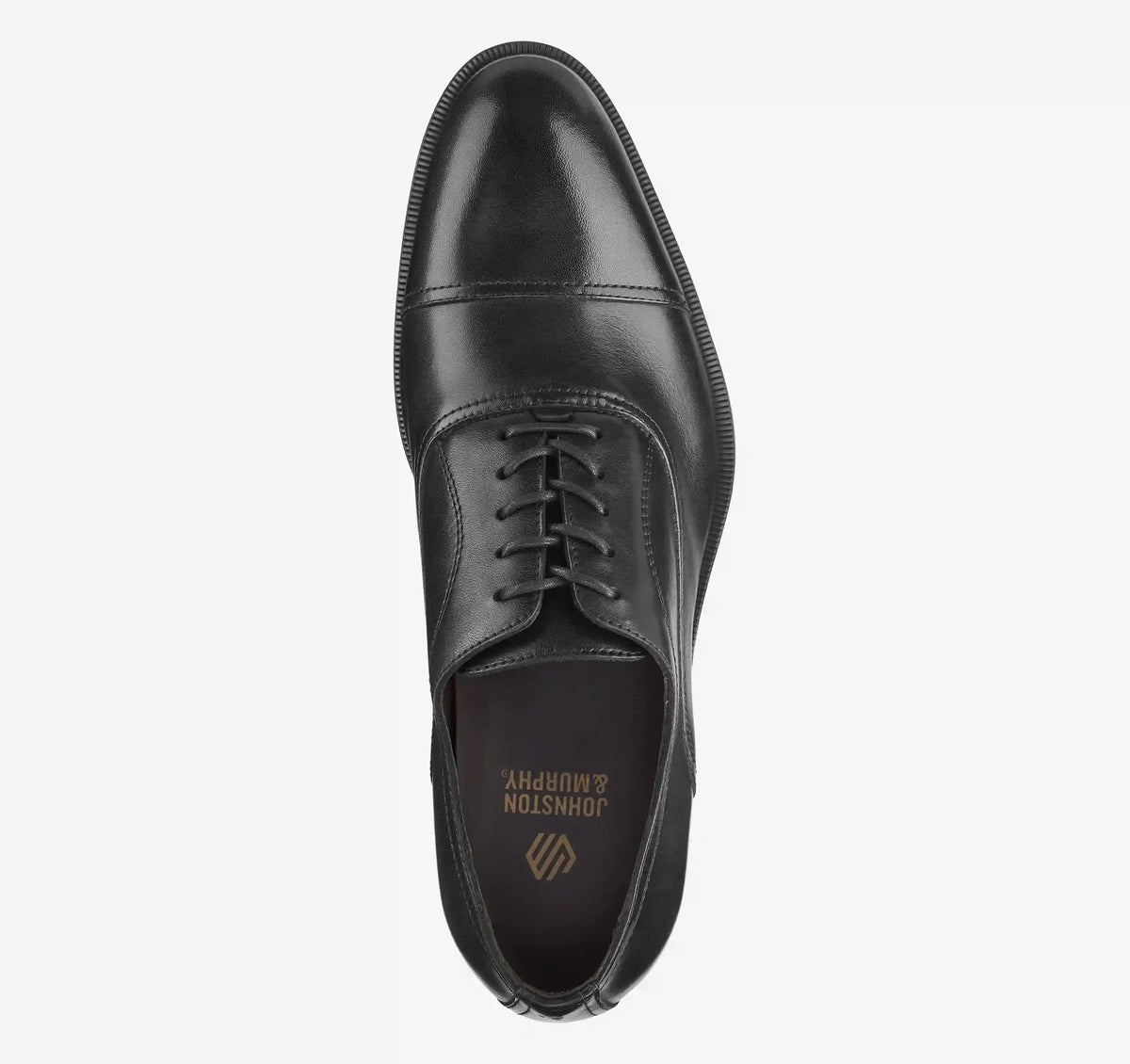 Conlin Cap Toe - Black Full-Grain Leather