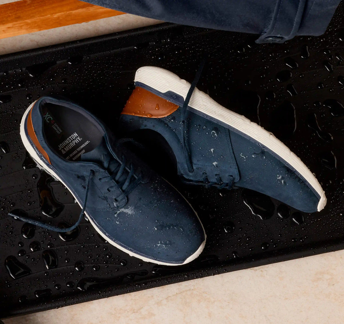 XC4® Prentiss 2 Plain Toe - Navy Waterproof Tumbled Nubuck