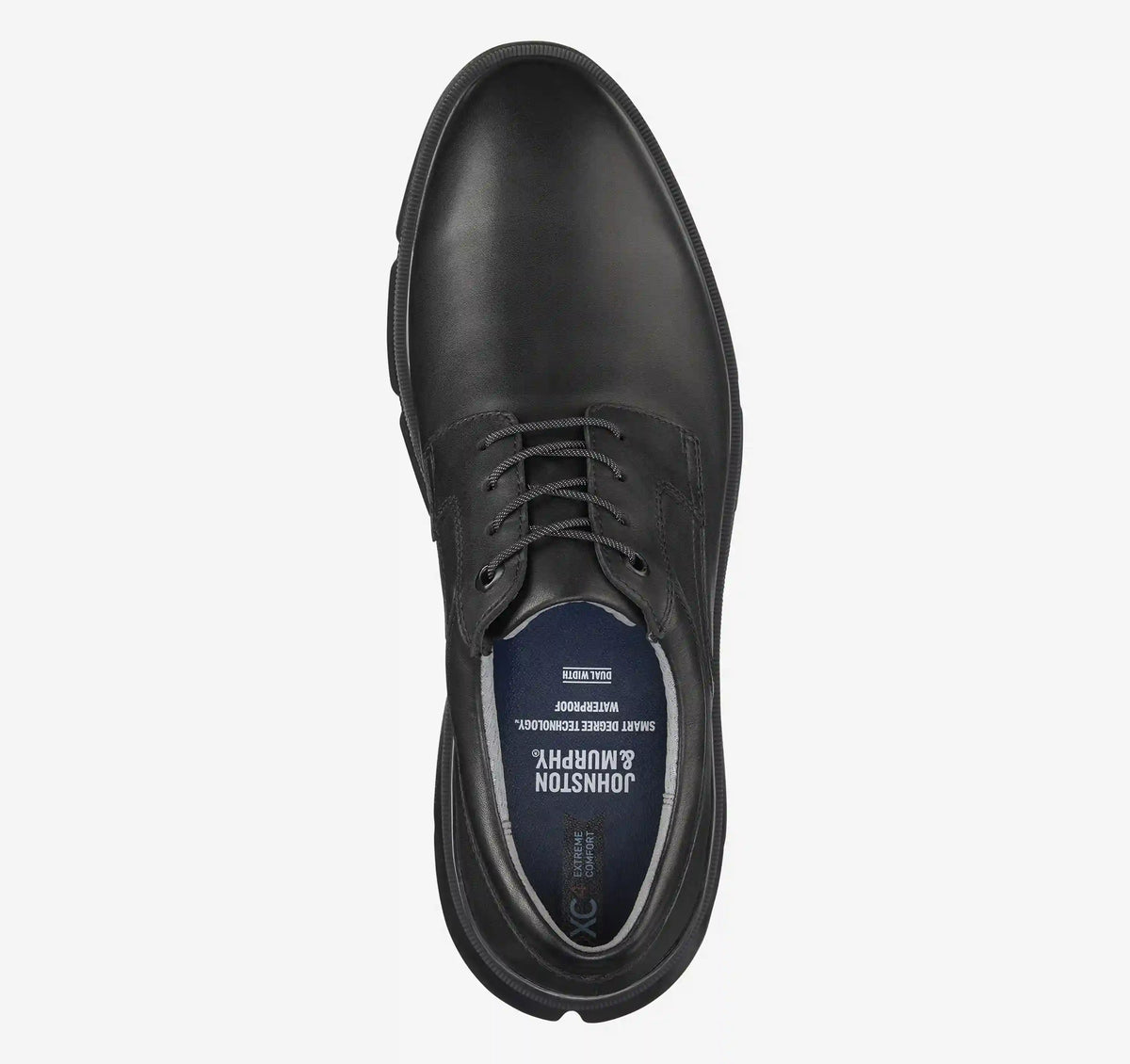 XC4® Tanner Plain Toe - Black Waterproof Full-Grain Leather