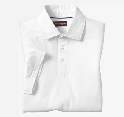 Conrad Oxford Polo - White