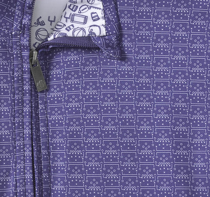 Game Day XC4® Plays Print Quarter-Zip - Purple