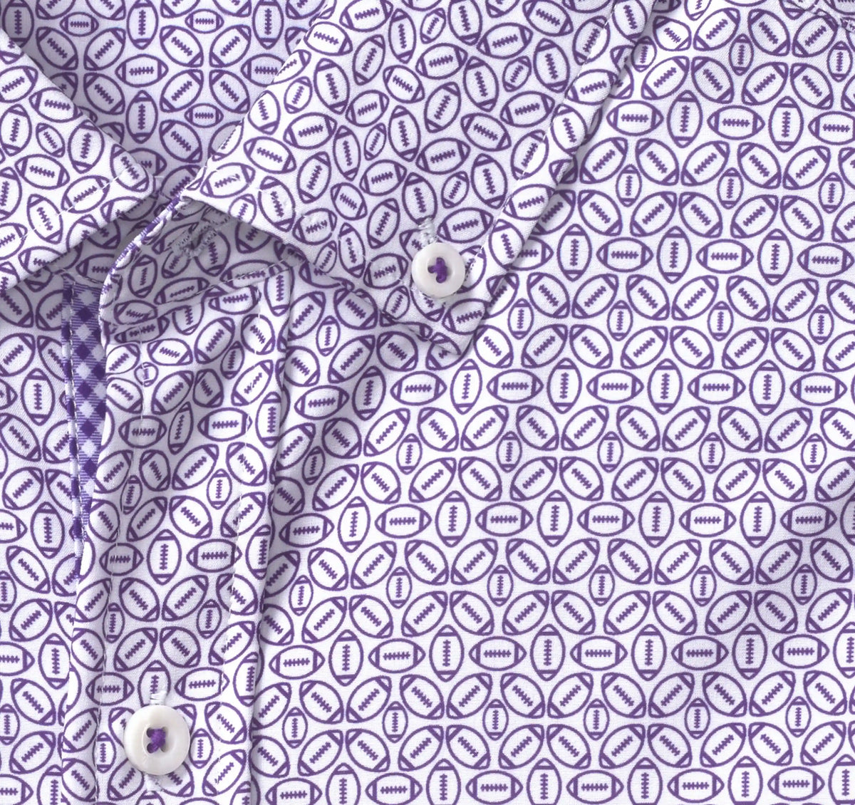 Game Day XC+™ Long-Sleeve Football Print Shirt - Purple