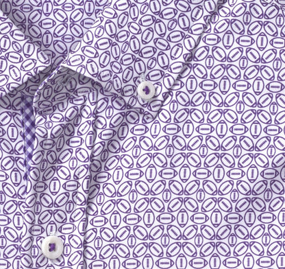 Game Day XC+™ Long-Sleeve Football Print Shirt - Purple