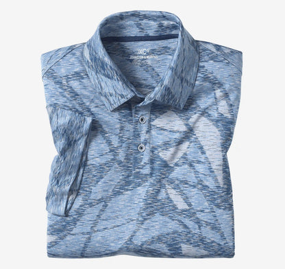 XC4® Performance Polo - Blue Large Geo