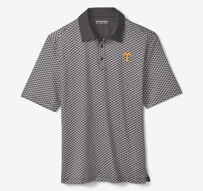 Collegiate XC+™ State Print Polo - University of Tennessee - Black