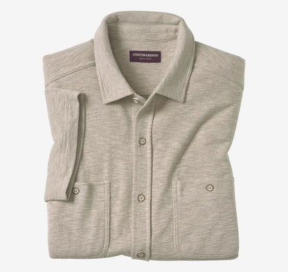 Riley Short-Sleeve Knit Shirt - Sand
