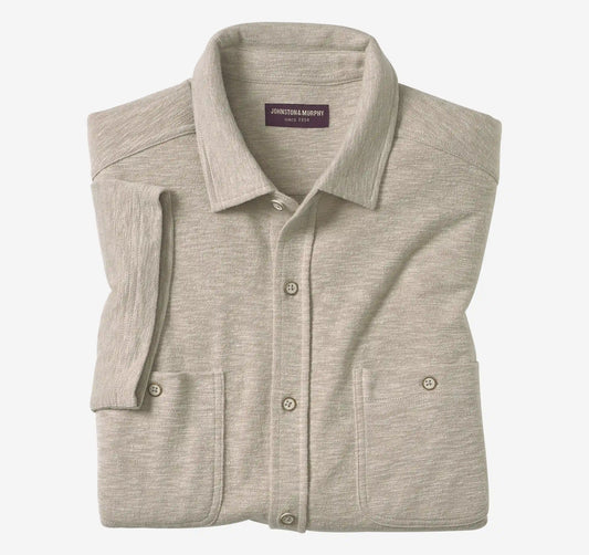 Riley Short-Sleeve Knit Shirt - Sand