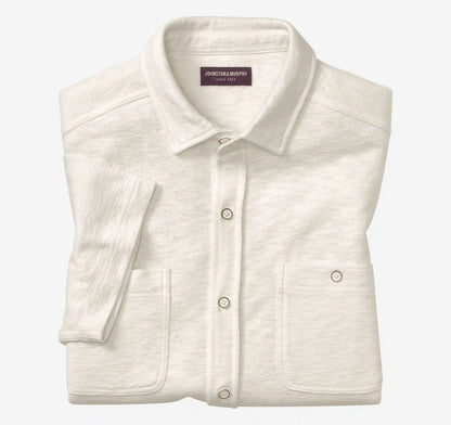 Riley Short-Sleeve Knit Shirt - White
