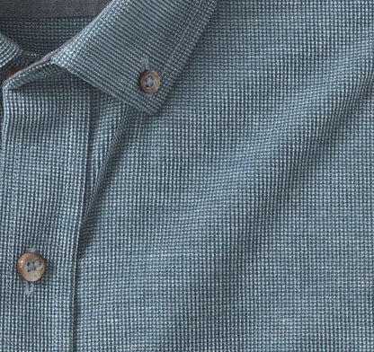 Textured Corduroy Shirt - Blue