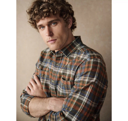 Woodson Heathered Shirt - Brown Multi Plaid
