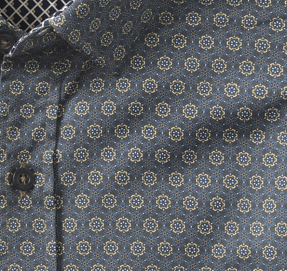 Printed Cotton Shirt - Brown Atrium