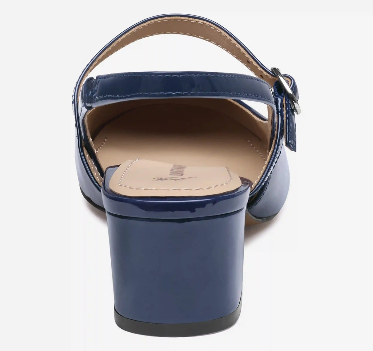 Sienna Mary Jane Slingback - Navy Patent Leather