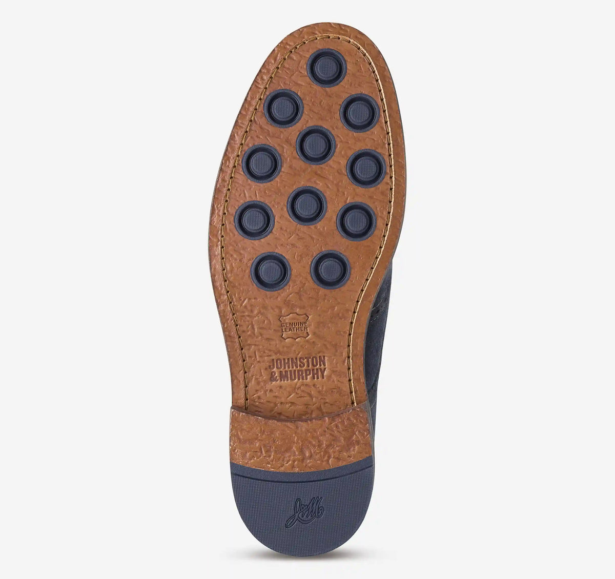 Ripley Wingtip - Navy Waxed Suede
