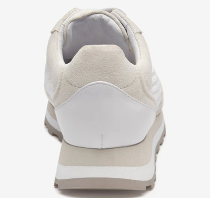 Piper Crochet Lace-Up - White Suede/Crochet