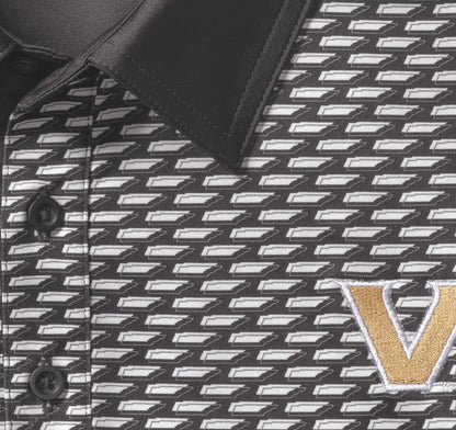 Collegiate XC+™ State Print Polo - Vanderbilt University - Black