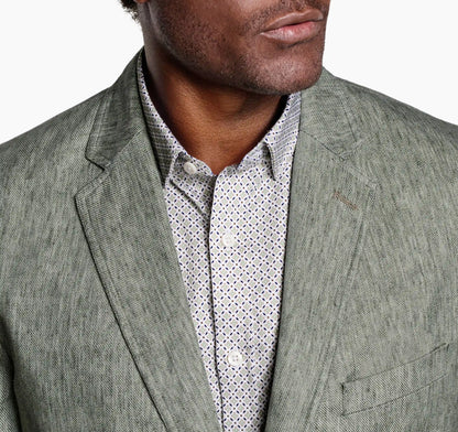 Conley Blazer - Sage Washed Linen-Blend