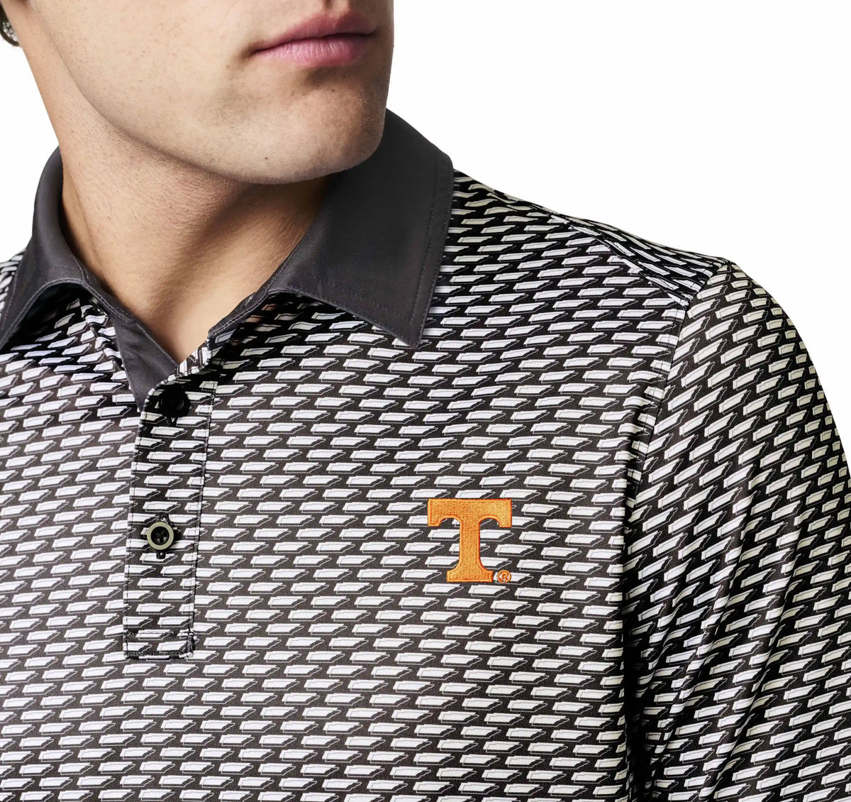 Collegiate XC+™ State Print Polo - University of Tennessee - Black