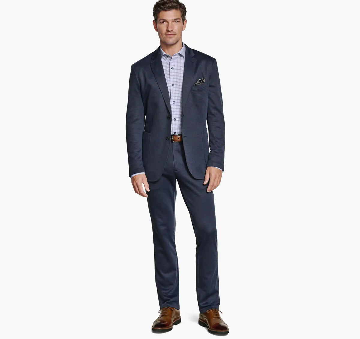 XC Flex® Pinnacle Knit Blazer - Navy Birdseye