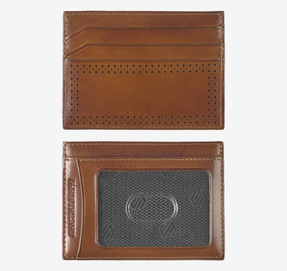 Hudson Perforated Weekender Case - Brown Burnished
