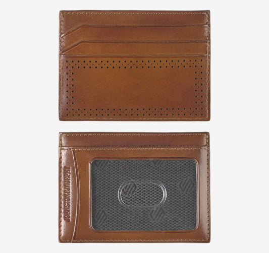 Hudson Perforated Weekender Case - Brown Burnished