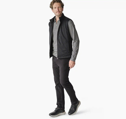 Kenner Reversible Vest - Black/Black Mini Grid